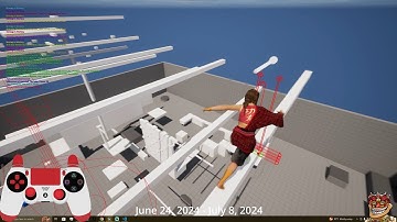 C++ | Unreal Engine 5 | Parkour Locomotion | Game Dev Log: June 24, 2024 - July 8, 2024