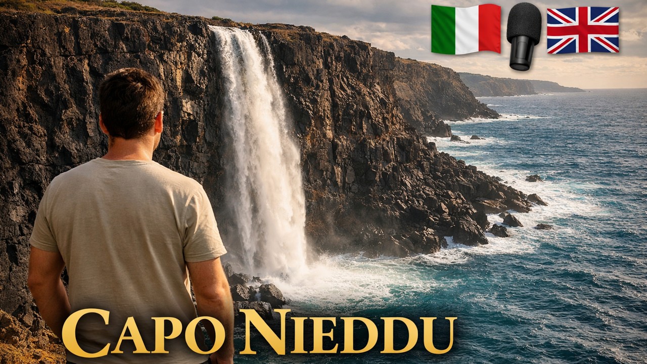 Capo Nieddu Waterfalls – Where Fresh Water Falls into the Sea | Sardinia 4K Drone
