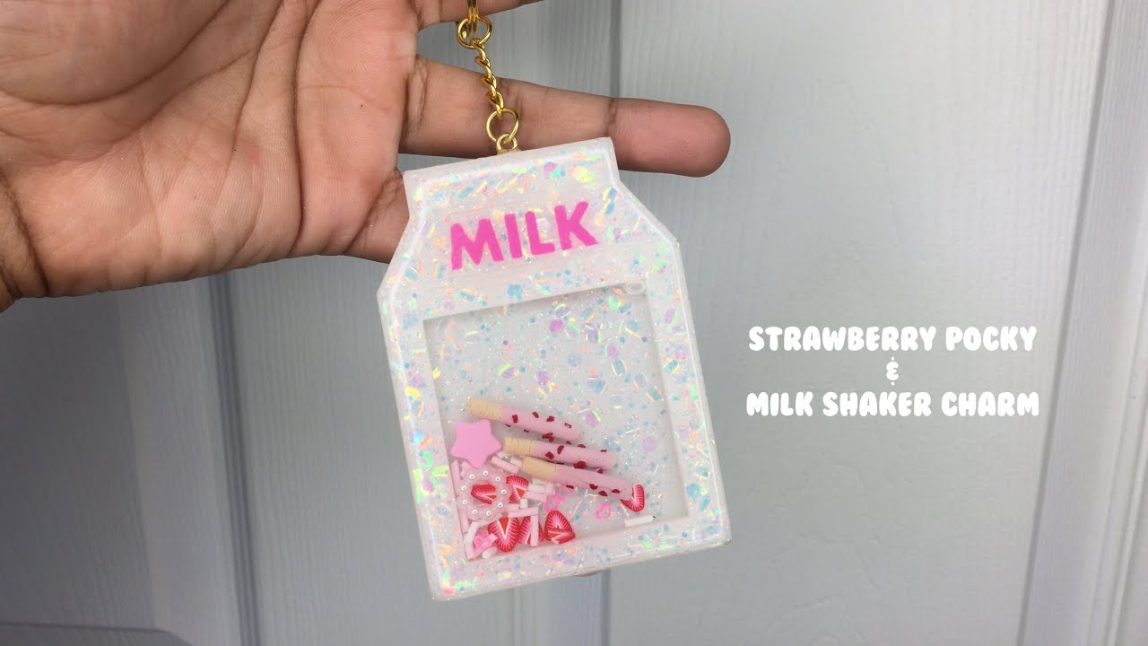 Kawaii Milk Carton Shaker Charm Mold