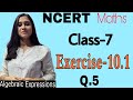 Class 7 NCERT Maths Ex 10.1 Part-5 Q.5 | New Syllabus CBSE
