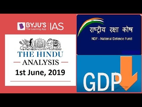 The Hindu Analysis for 1st June 2019 Current Affairs for UPSC IAS