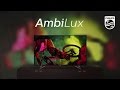 Philips ambilux tv demo of ambilight projection halo in extreme mode 37m around tv