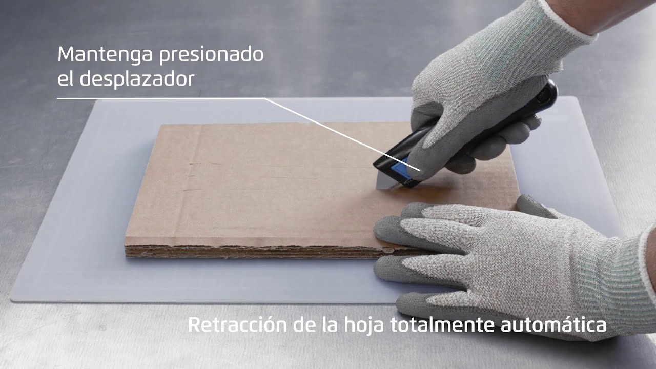 Cúter de seguridad en aluminio de hoja trapezoidal - Martor Secupro Megasafe