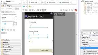 Android Tutorial -7  Using Drag and Drop to create view elements in XML
