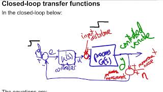 Proportional control, 1st-order stable plant: disturbance rejection, measurement noise [theory]