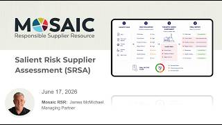 Salient Risk Supplier Assessment SRSA Recording