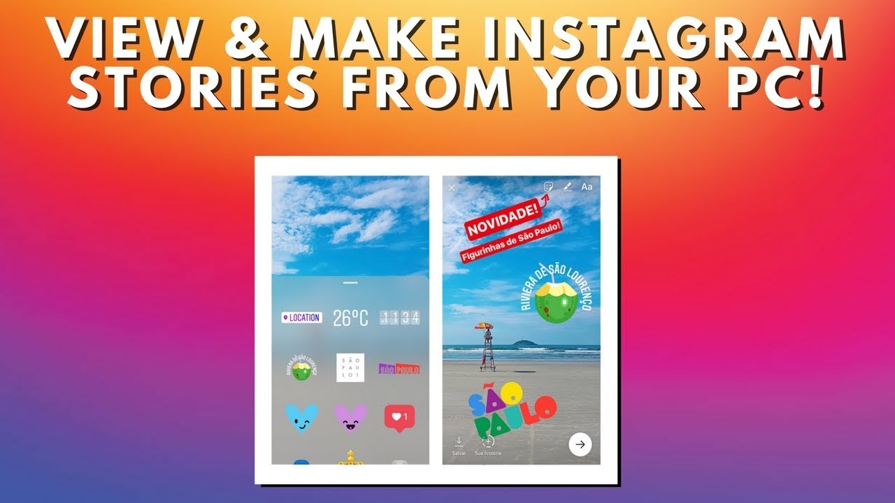 How To Create A Story On Instagram Pc