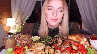 Mukbang | Говядина, Купаты, Овощи | Beef, Kupaty, Vegetables Не Asmr (Увеличила Губы- Рассказываю)