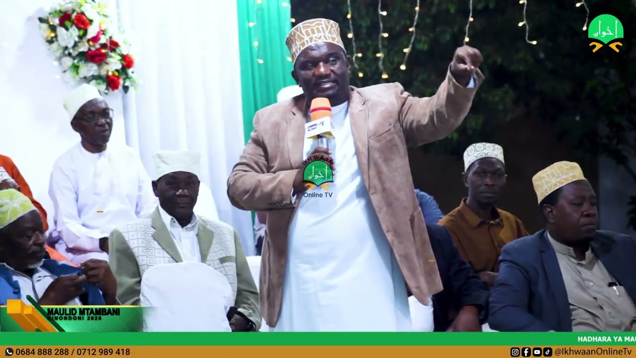 SHEIKH YUUSUF KIDAGO KTK HADHARA YA MASJID MTAMBANI MAGOMENI DAR ES SALAAM 2016.