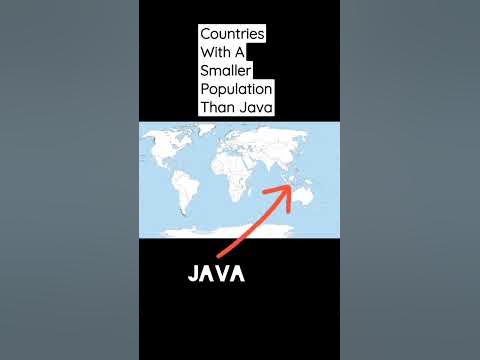 Countries With A Smaller Population Than Java #map #java #shorts # ...