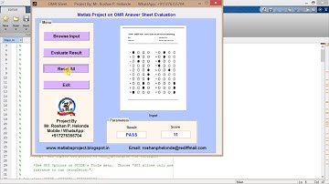 OMR Answer Sheet Evaluation using Matlab Project Code FINAL YEAR PROJECT