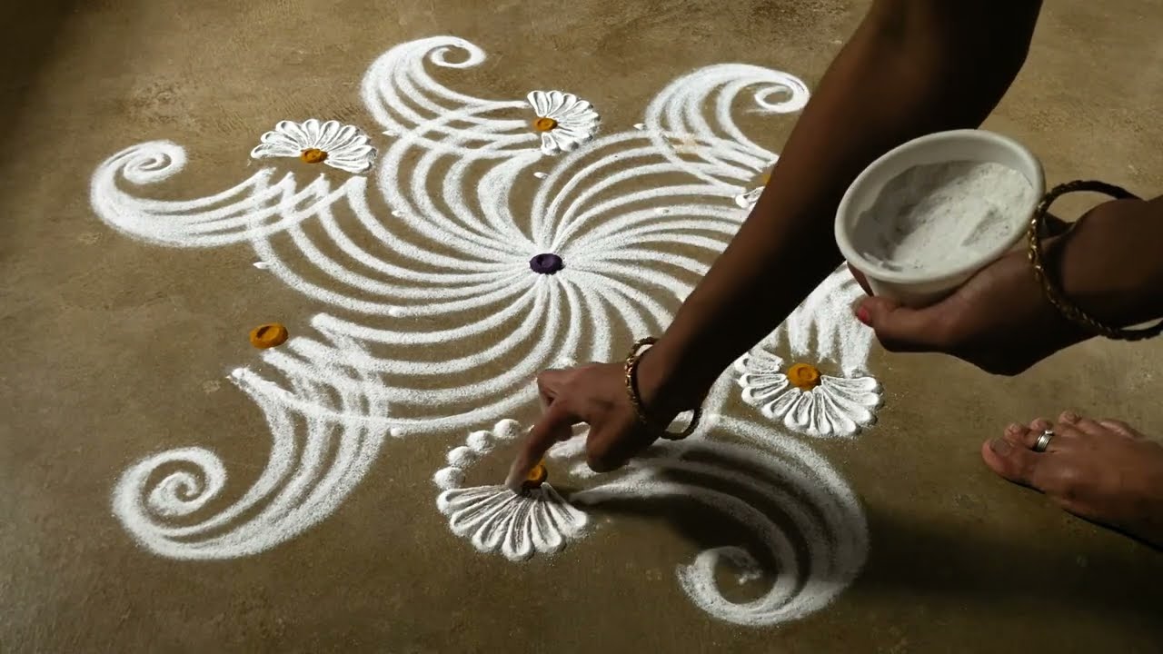 Chithirai madham 5*3 kolam designs| Simple muggulu designs| easy rangoli designs