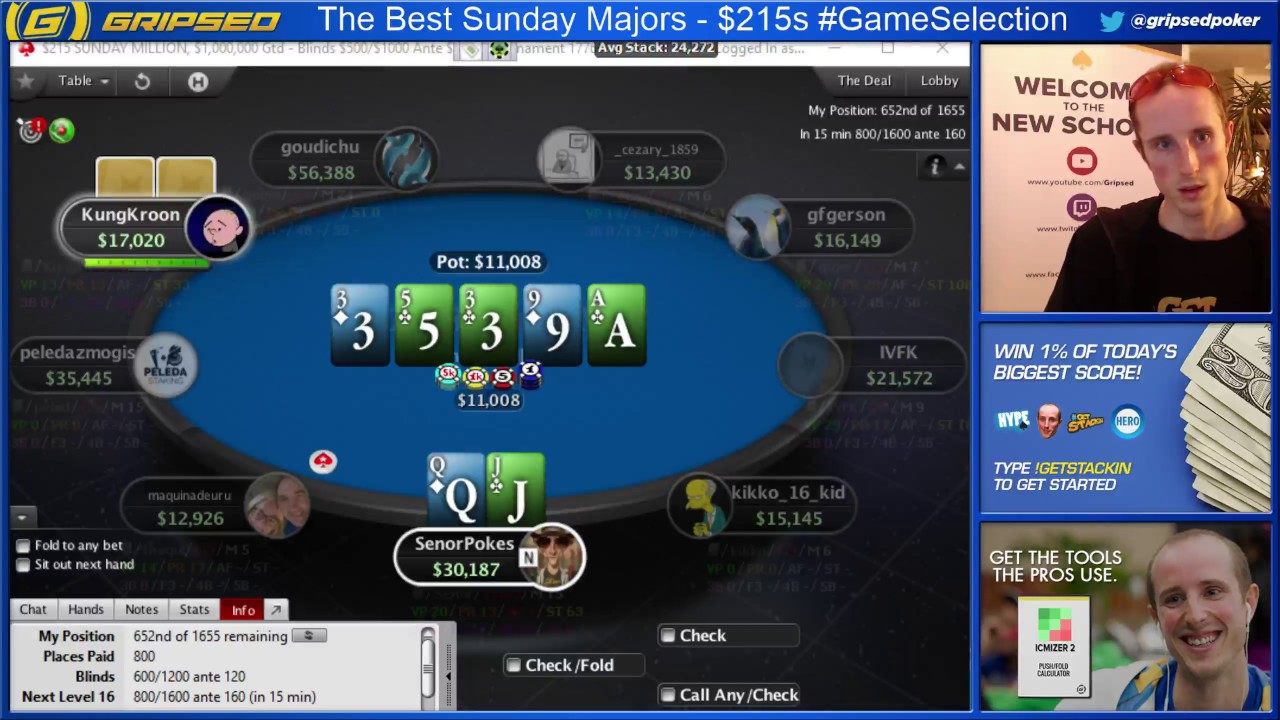 Bluff vs Bluff in the Sunday Million 