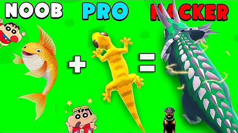 NOOB VS PRO VS HACKER VS GOD IN HYPER EVOLUTION WITH SHINCHAN & CHOP