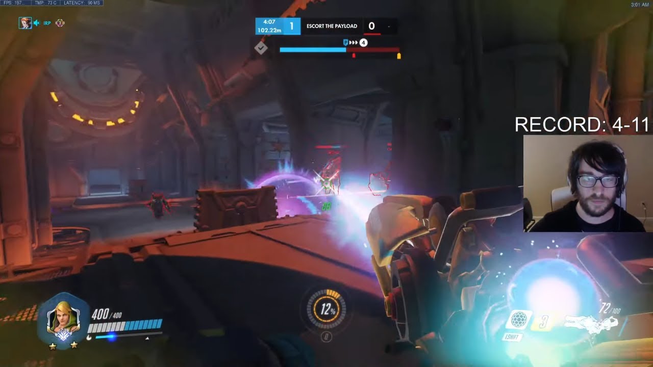 HARBLEU RANK 73 ZARYA GAMEPLAY! [ OVERWATCH SEASON 21 TOP 500 ]