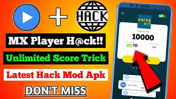 Mx Player New game Hack😱 || Mx player unlimited score trick in knife hit game || Paytm Earning app