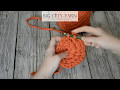 Трикотажная пряжа Big City Yarn, цвет кирпич, узор вихри.