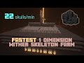 Fastest 1 Dimension Wither Skeleton Farm | 22.1 skulls/min