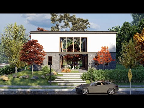 فيديو: Two-Level Courtyard و Garden Dream Home in Mexico City