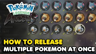 How To Release Multiple Pokemon At Once In Pokemon Legends Arceus screenshot 5