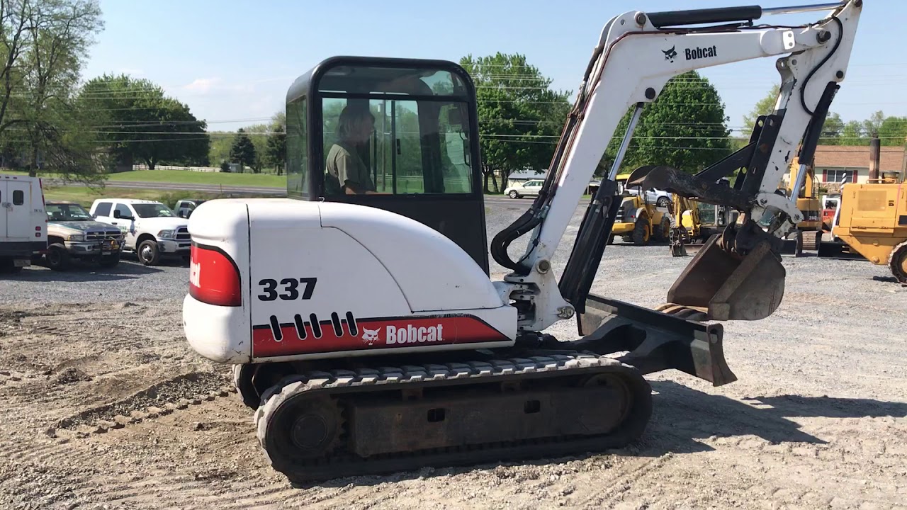 2002 Bobcat 337 Mini Excavator YouTube