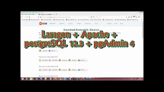 Install Duet PostgreSQL 12.3 Apache 2.4 di Laragon