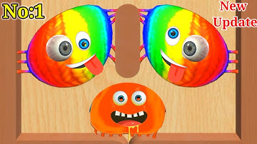 Blob Merge 3D | rainbow blob puzzle game 2048 ball in blob merge 3d cool video games new update#24