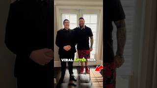 Kevin Owens Uses A Stool To Match His Sons Height