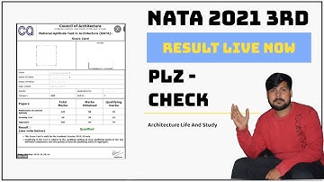 nata 2021  3rd attempt result live now plz check .... b.arch 2021