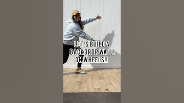 DIY BACKDROP WALL | ON WHEELS! #diy  #diybackdrop