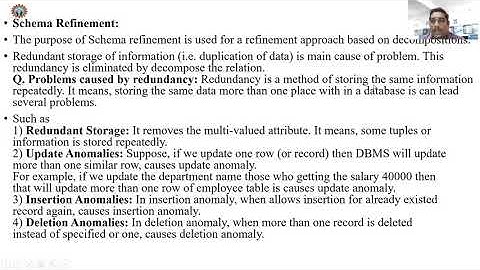 DBMS-Unit4(Schema Refinement)-LecturerVideo(7-10-20)