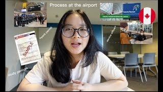 Process at the airport as international students to Canada | study permit | work permit
