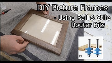 DIY Picture Frames Using Rail & Stile Router Bits || Black Walnut Picture Frames