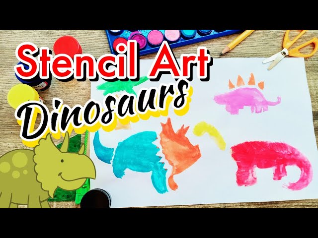 Stencil art for kids  DIY - Cat stencil for school student beginners -  Gyaneshwari 