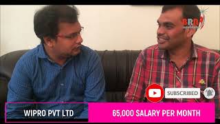 MECHANICAL ENGINEER to SOFTWARE ENGINEER at WIPRO with a SALARY of "65,000" per month. Vishnu (2014) screenshot 5