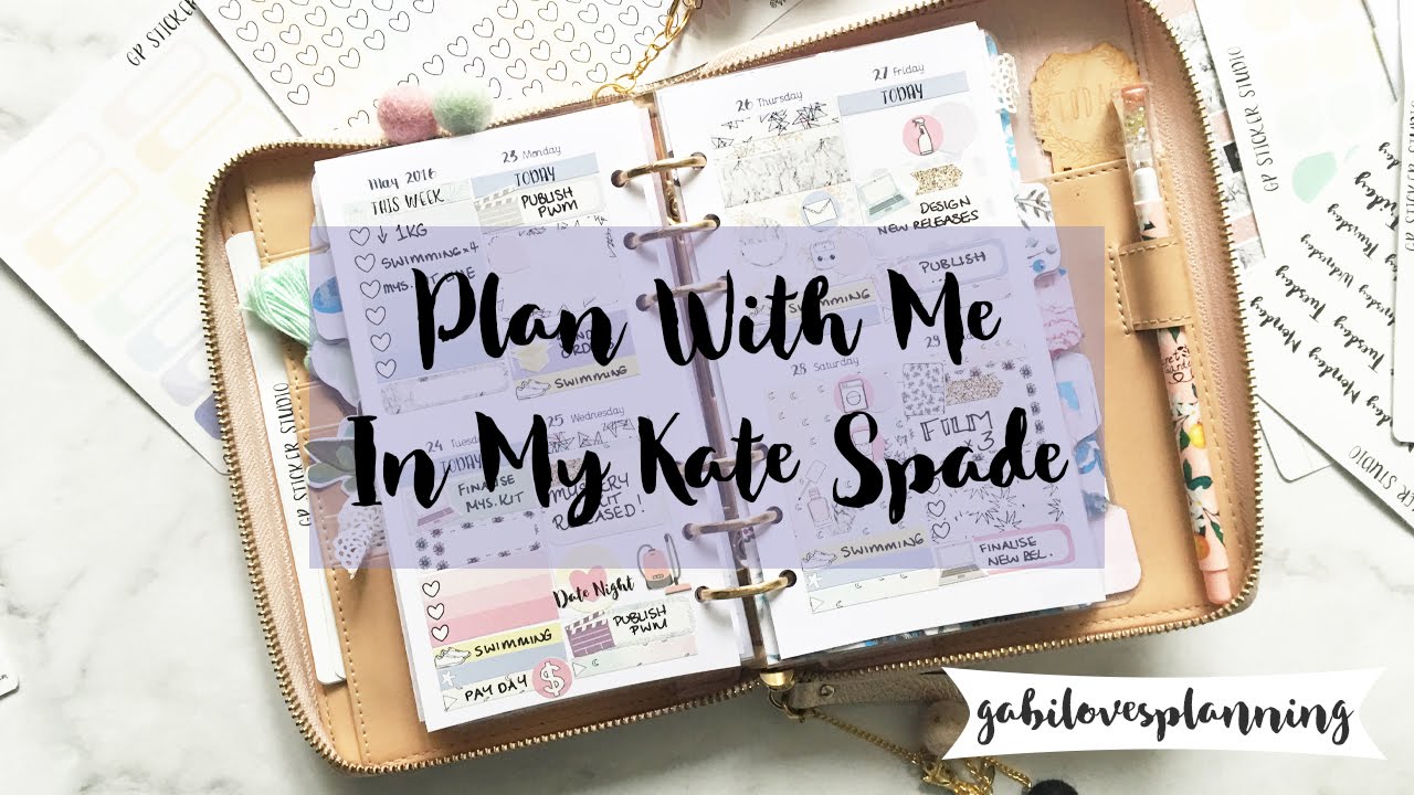 Plan With Me in my Kate Spade | Personal Inserts