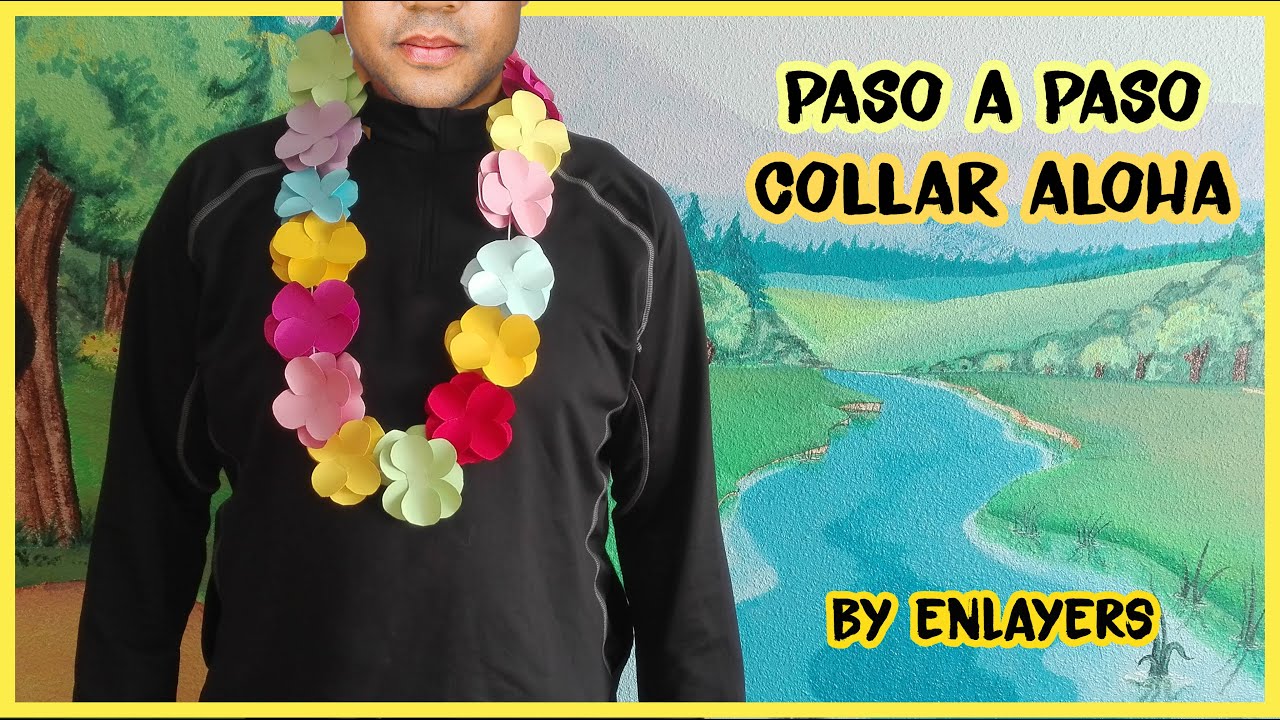 como hacer un collar aloha 