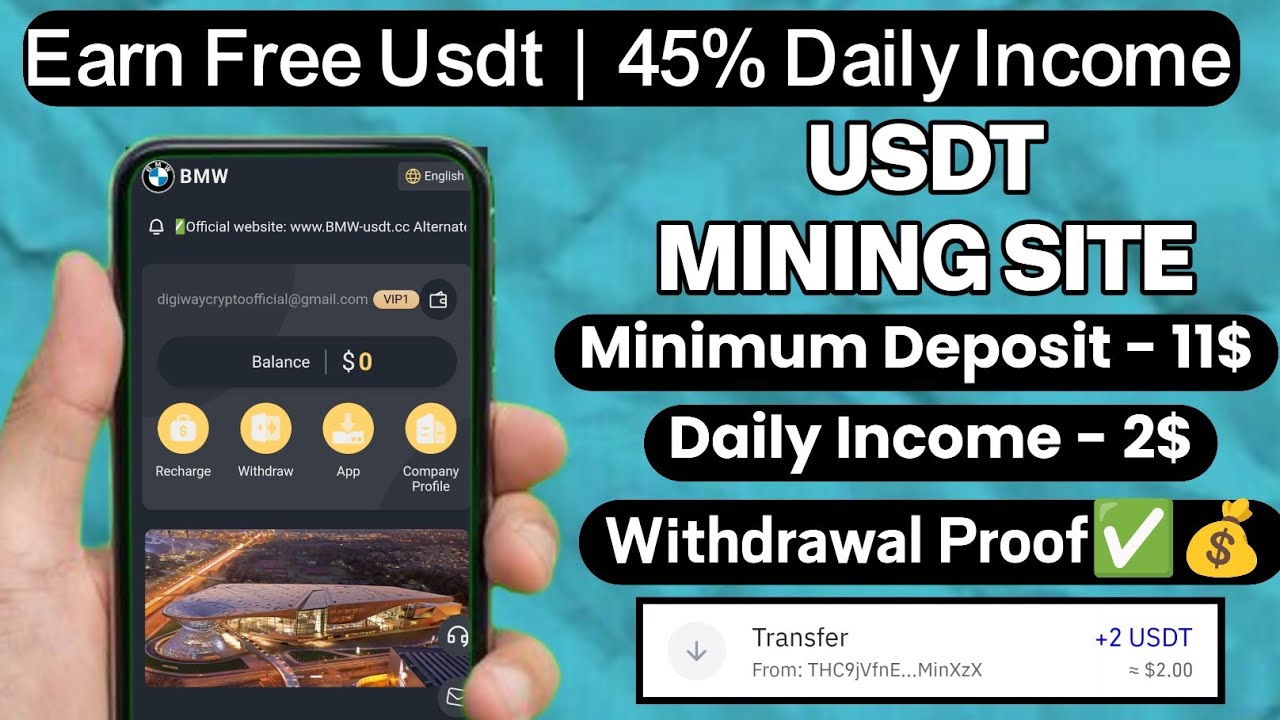 New Usdt Mining Site | Free mining sites | trx usdt mining apps | without deposit usdt mining sites