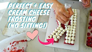 Cream Cheese Frosting For Red Velvet Cake | How to Make Cream Cheese Frosting