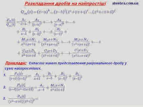 Реферат: Інтегрування раціональних функцій