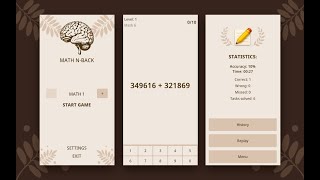Math N-Back - gameplay trailer [Premium app for Android] screenshot 4