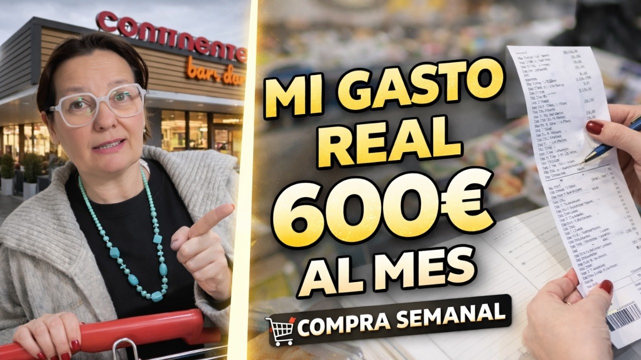 Compra semanal en Continente y resumen mensual 💶