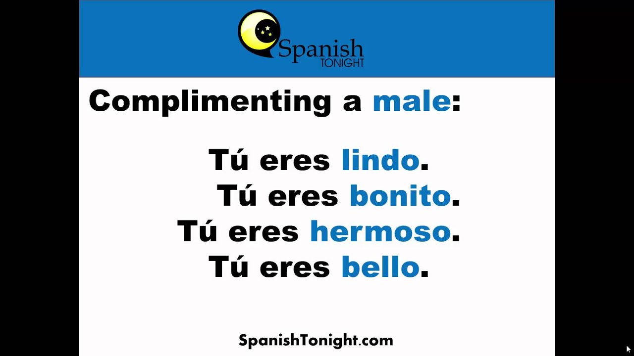 How To Say Cute, Pretty, Handsome \U0026 Beautiful In Spanish