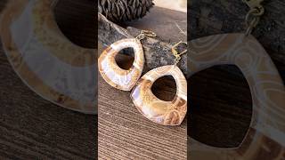Polymer Clay Coffee Earrings - Staining Clay using Alcohol Ink