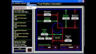 Web Machinist Software True Position Calculator Tutorial screenshot 1