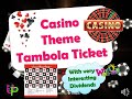 Casino Theme Tambola Tickets/Kitty Party games - YouTube
