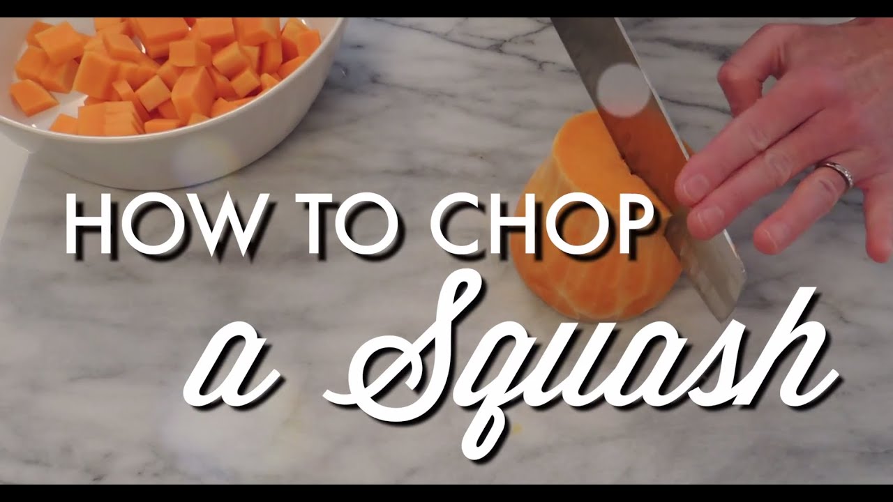 How to Chop and Seed a Butternut Squash YouTube