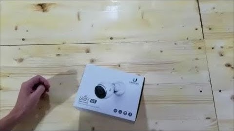 Unifi G3 Camera Unboxing and installation