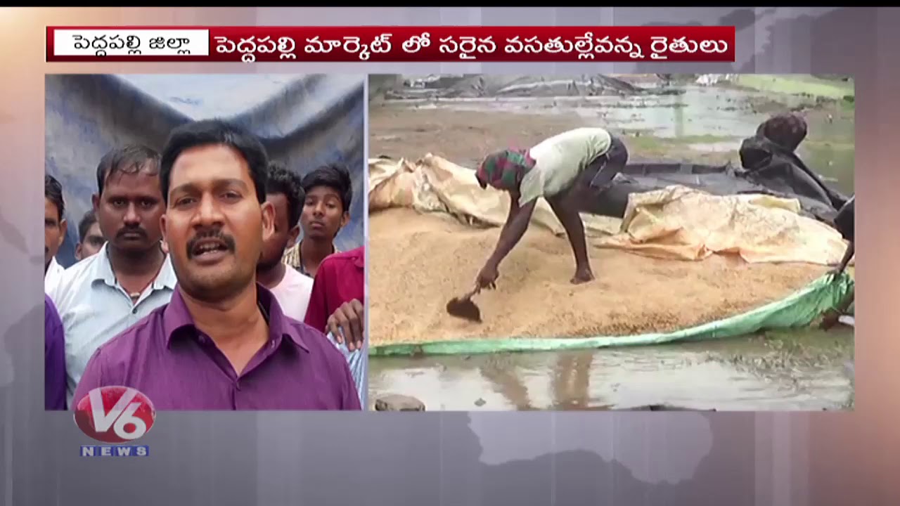 Unseasonal Rains Damage Crops In Peddapalli | V6 Telugu News - YouTube
