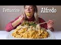 Roasted Fall Veg Fettuccine Alfredo MUKBANG w/ Roasted Chicken + Crispy Chicken Skin Gremolata!